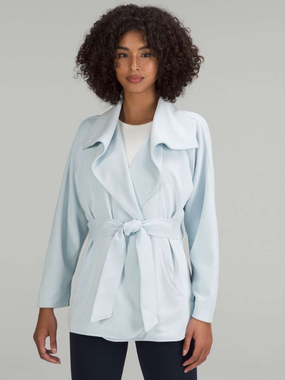 Lululemon Cardigan w/ tie, Powder Blue, Size M/L